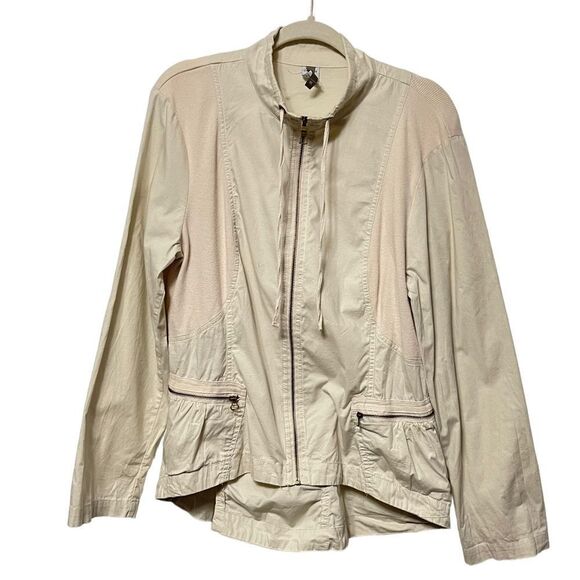XCVI Lightweight Cotton Zip Front Jacket XL - Picture 7 of 7